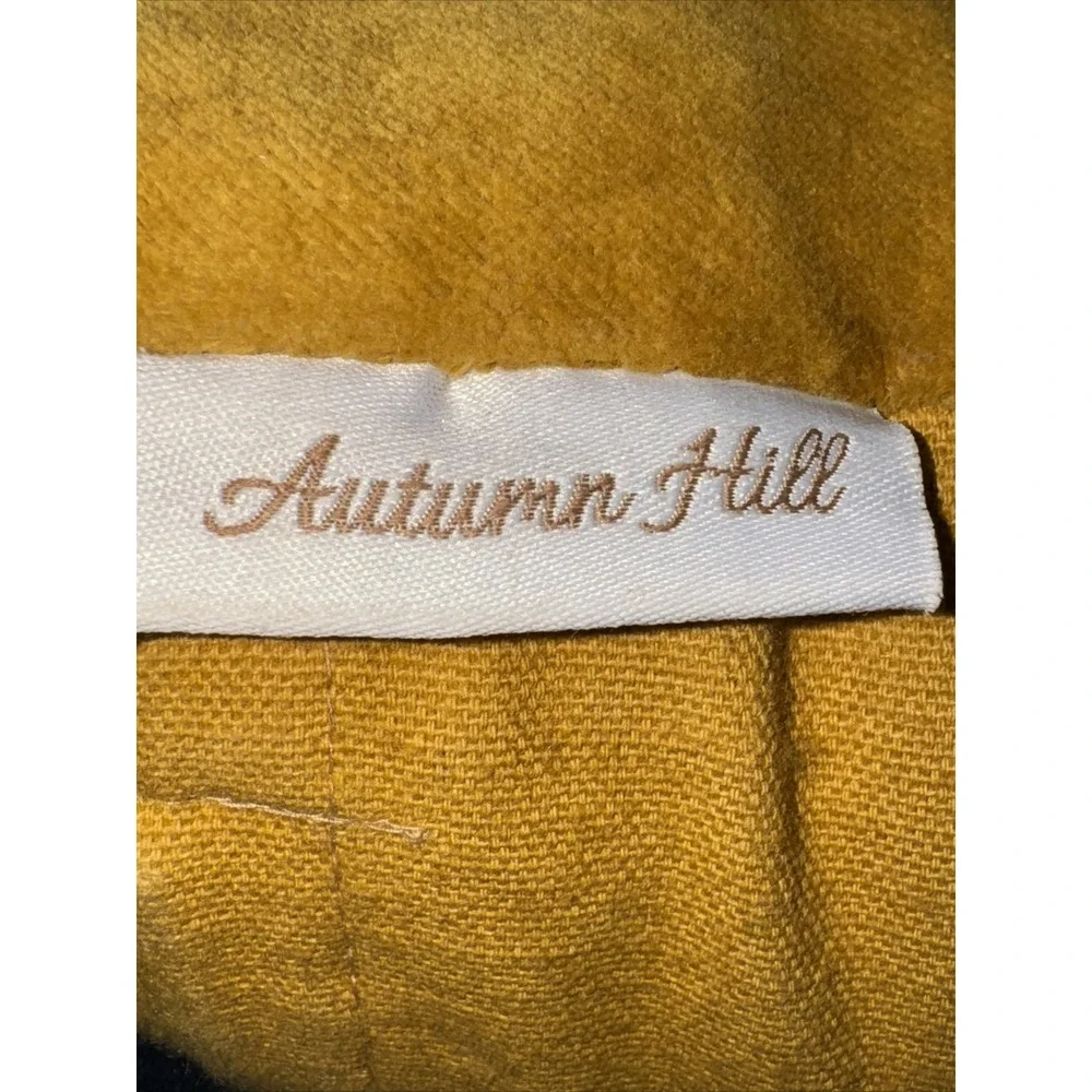 Autumn Hill 2 Throw Pillows Sunflower Decorative Rectangle Fall Gold Velvet Flaw